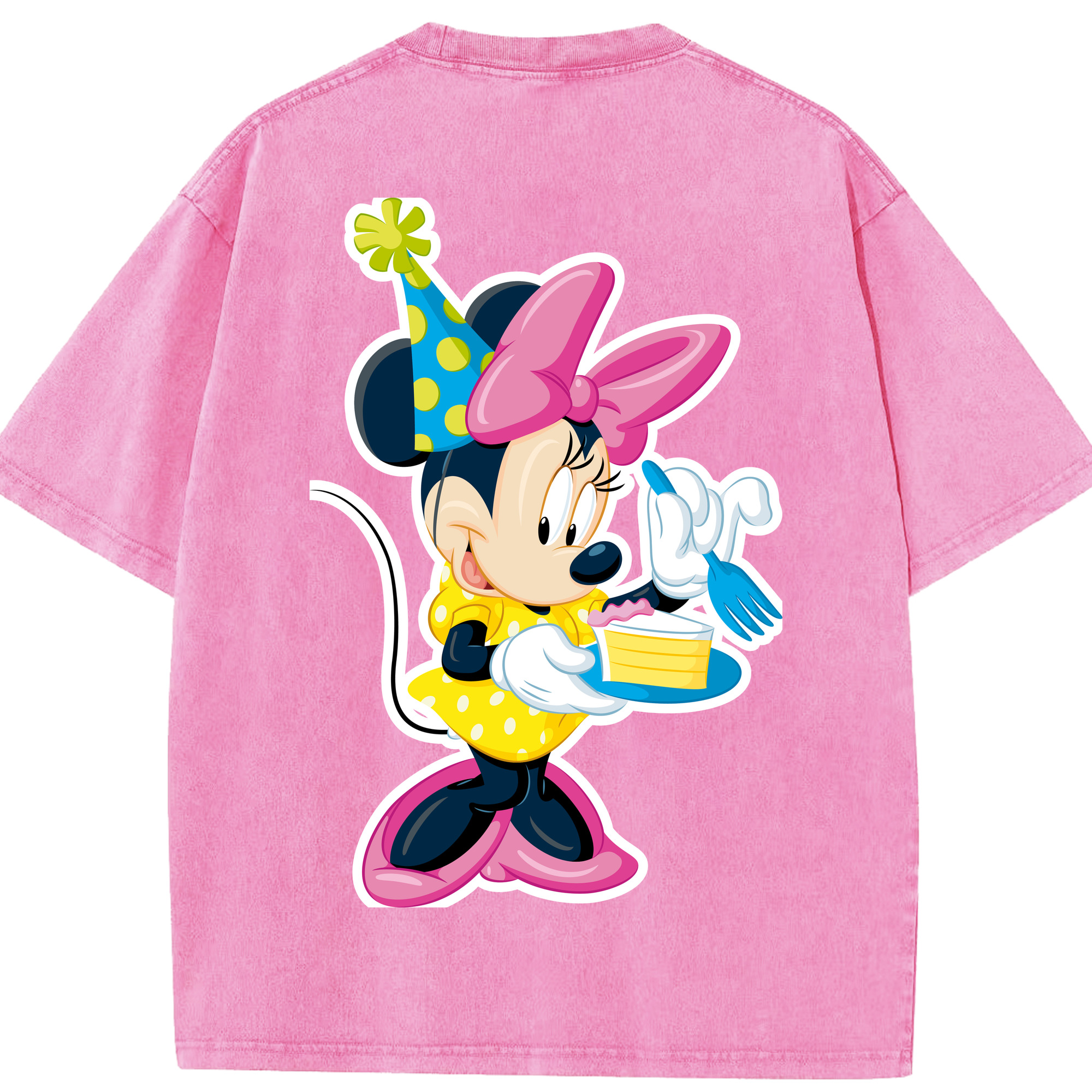 （画像用） ミッキーマウス Mickey Mouse 綿100% ヴィンテージ風 半袖Tシャツ（背面プリント）